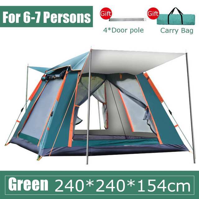 Experience the Great Outdoors with Our Full Automatic Multi-person Camping Tent!